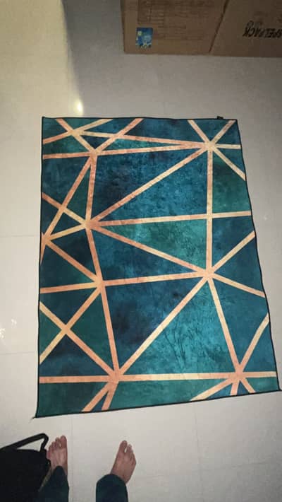 Designer rug and frame