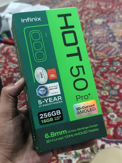 Infinix Hot 50 Pro Plus with box charger