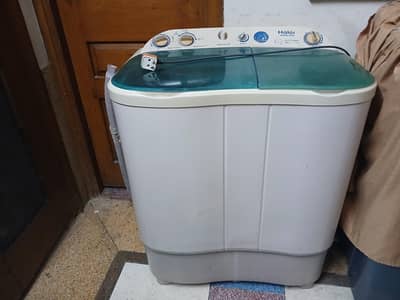 haier washing machine twin tub for sale in good condition