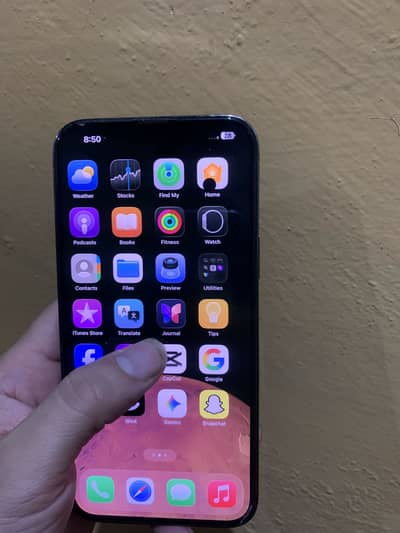 I phone 13 pro max 128 gb screen phr chota sa dod hai