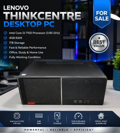 Intel Core i3 7th Gen Desktop PC | 4GB RAM | 1TB HDD | Gaming & Office