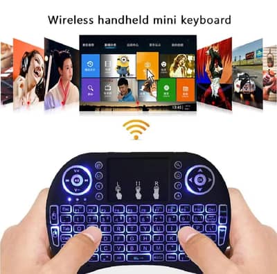 Mini Touchpad RF500 wireless with 3 color backlight keyboard mouse