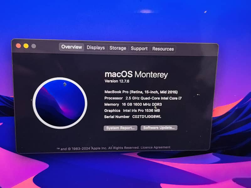 Macbook pro 2015 1
