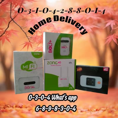 Zong 4G Bolt+ Mifi Device & Zong Bolt Ultra-Fast 4G Wi-Fi Router