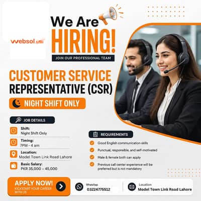 Call Center Representative night shift|| Digital Marketing|| Male Job
