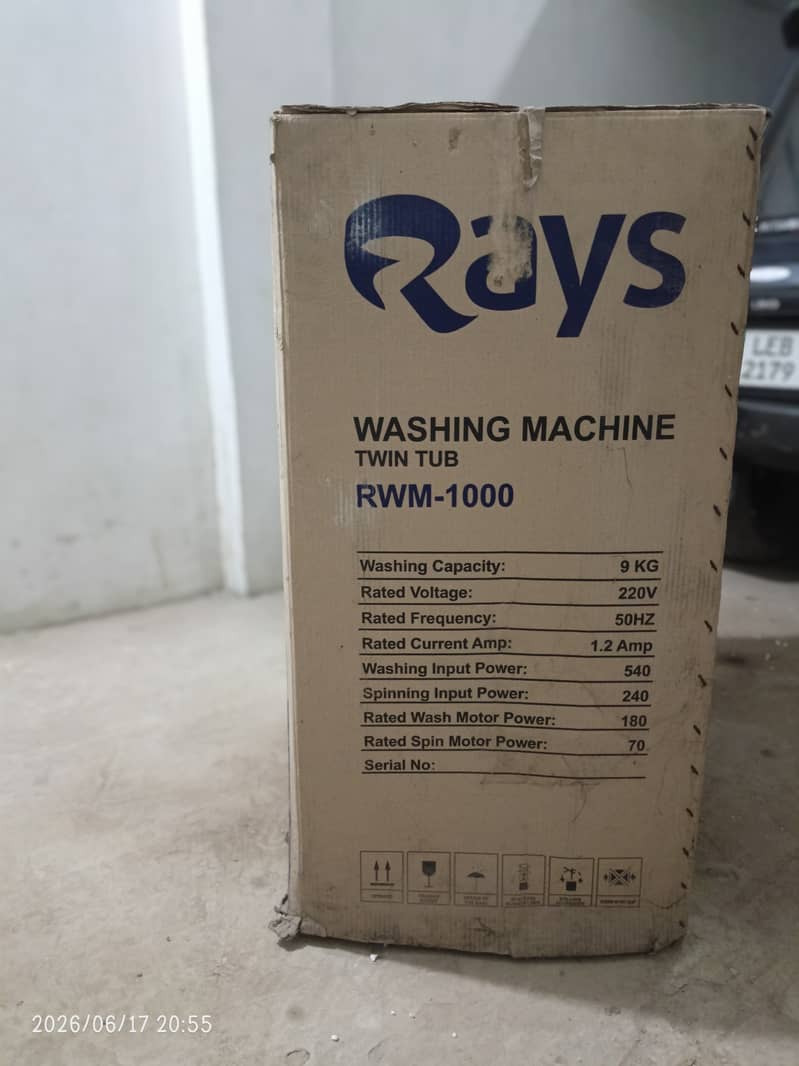 Rays washing machine 1