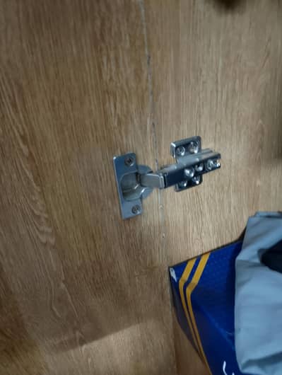 Wooden Divider and Wardrobe