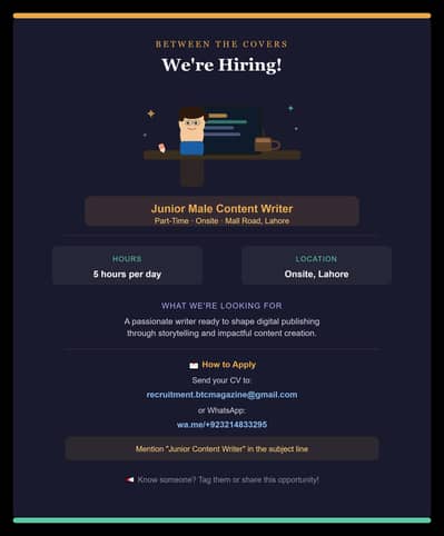 Content Writing Job