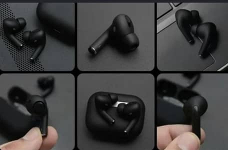 Matte Black Airpods Pro 2 Custom Black Edition-Premium quality