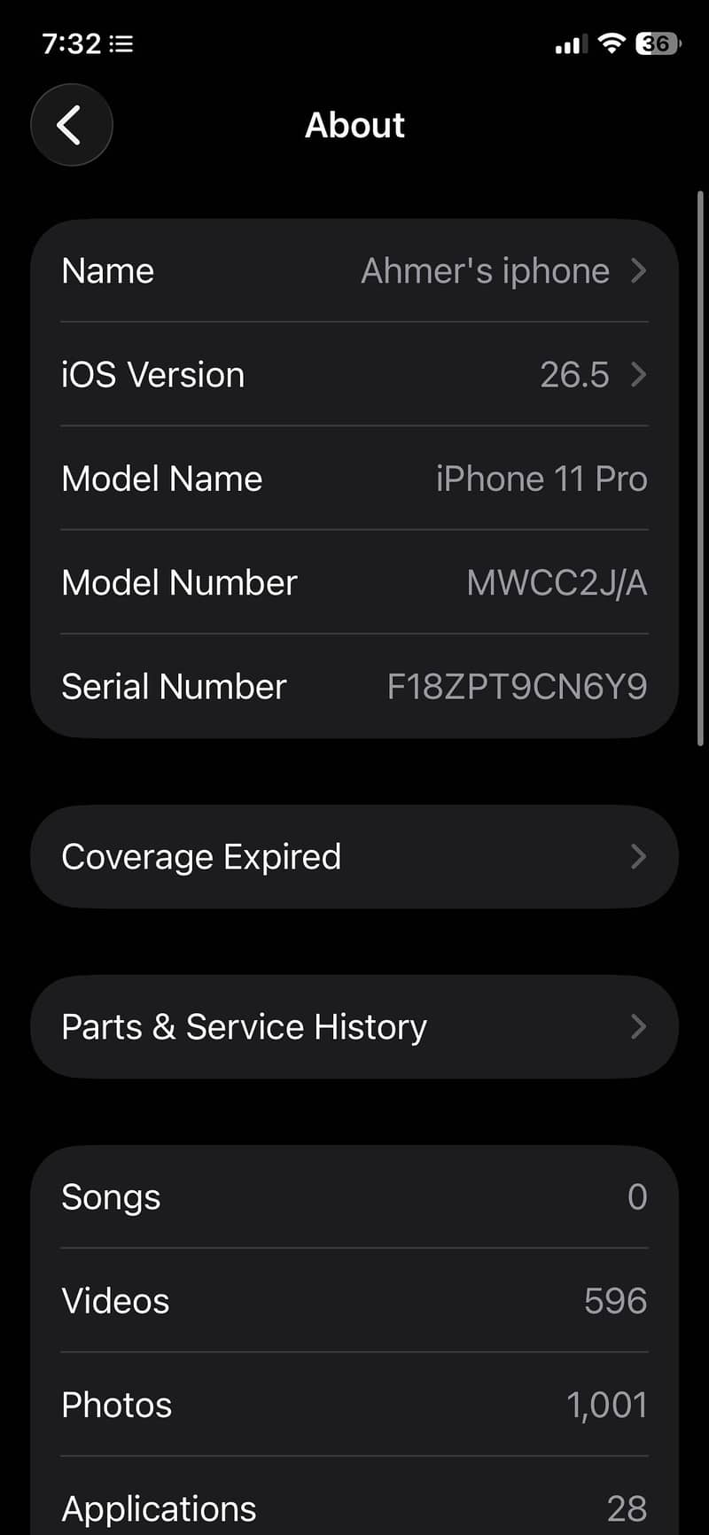 Apple iPhone 11 Pro 8