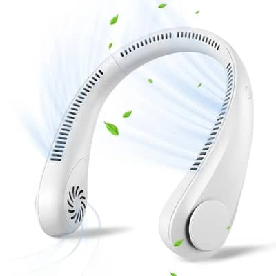 USB Rechargeable Neck Fan | 3 Modes Fan Speed | 360 Rotation Neck Hang