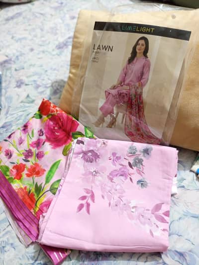 original limelight 3pcs printed lawn and 2pcs lawn suit