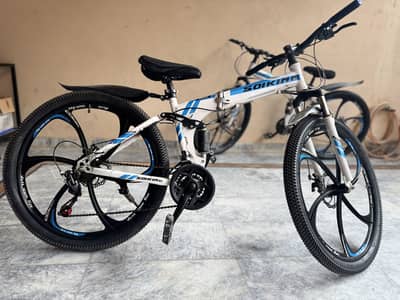 Foldable 26 inch Dual suspension, MG rims and Shimano gears