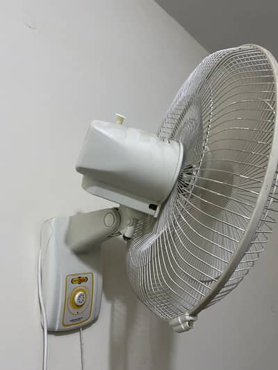 Super Asia bracket fan. Only 1 year used.
