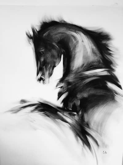 horse paintings in oil