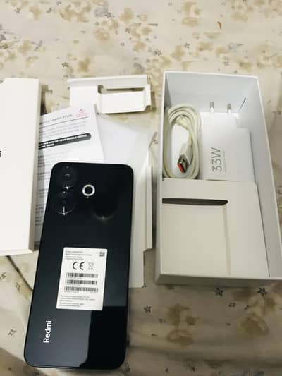redmi 13 mobile with complete box phone official pta approved