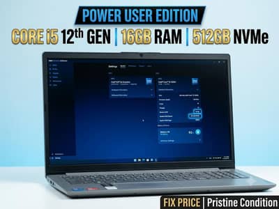 Lenovo 12th i5 12th gen 16GB Ram 512GB Nvme