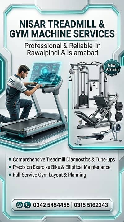 Treadmill Motor Belt Board Sensor Repair Services Pakistan