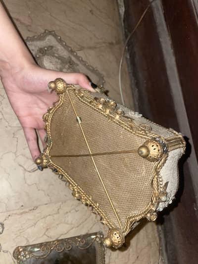 Special offer set antique jewellery box with matching mirror