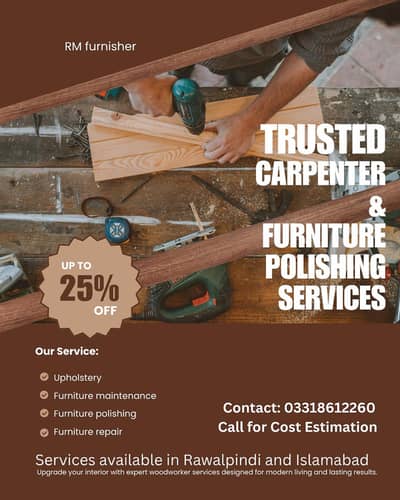 Expert furniture repairing, polishing and maintenance,floor polishing.