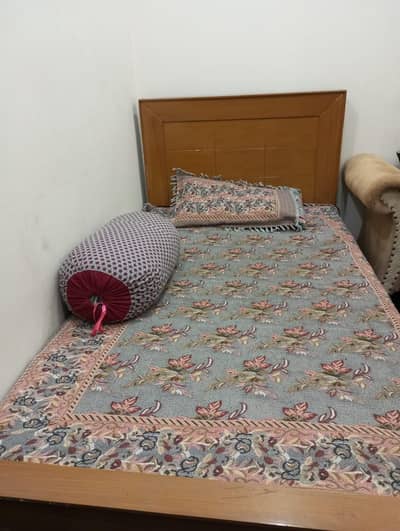 2 single beds with mattress almost new