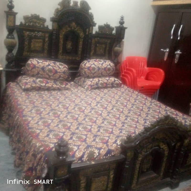 double bed with dressing table 1