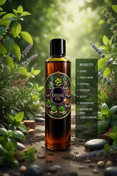 Orbal Oil - 22 Natural Ingredients Chemical Free ,100% Natural Oil