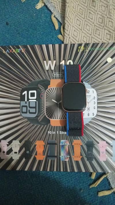 Laxasfit W10 46mm Smartwatch 10 Straps 10th Anniversary