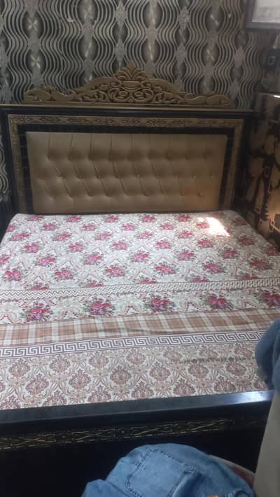 dubelbed with sidetabels & dresing