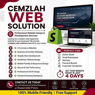 Complete Web Development | WordPress & Shopify