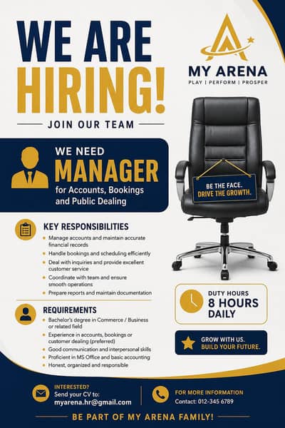  Manager Required – Join The Arena X Team!