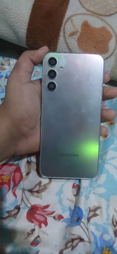 Samsung Mobile A34 5G silver color