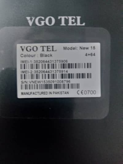 VGO TEL New 15