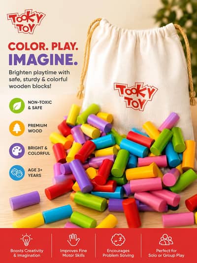 wooden colourful toys for educational pourpose