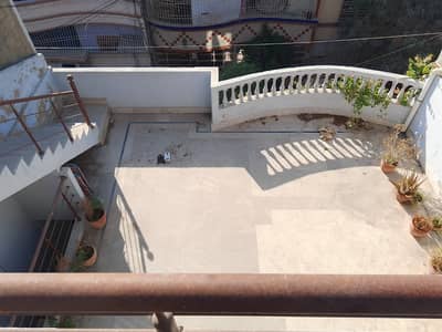 120 SQYARDS | HOUSE FOR SALE | GROUND +2 2BED LOUNGE ON 2nd floor | COMPLETE MARBLE & TILES FLOORING | SOLAR PANNELLS INSTALLED | NO ISSUE OF SWEET WATER | WEST OPEN | 36FT STREET ( DEMAND 2.50 )