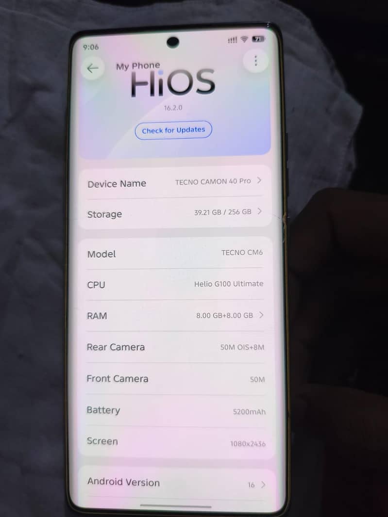 Tecno CAMON 40 Pro 0