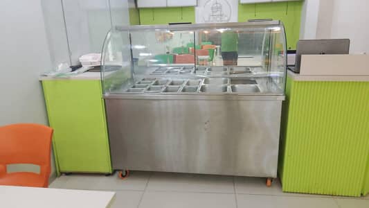 Salad Counter / Chat Counter with cooling , Display Chiller Commercial
