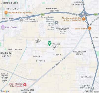 1 KANAL CORNER+100 FEET ROAD RESIDENTIAL PLOT B BLOCK HOT LOCATION