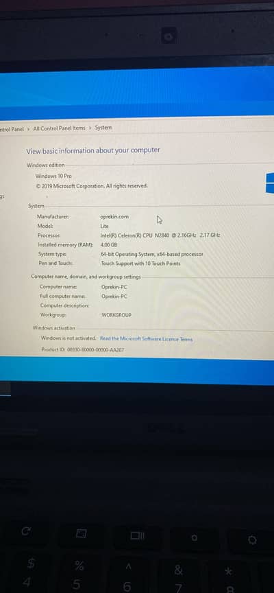 Dell chroomBook N2840 touchscreen