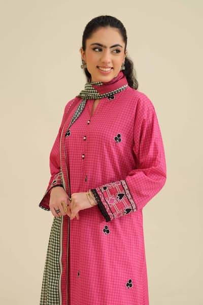 2 piece Nishat dress (Stitched) Embroidered