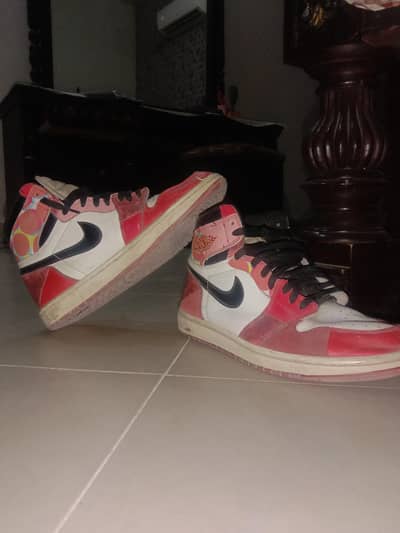 used Nike AJ spider verse