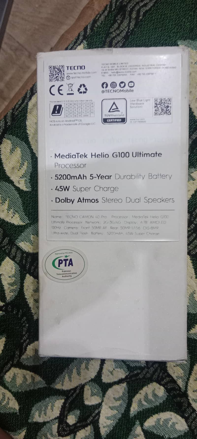 Tecno CAMON 40 Pro 3