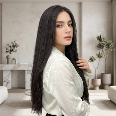 22 inch premium women's Synthetic Hair Extensions wig free delivery