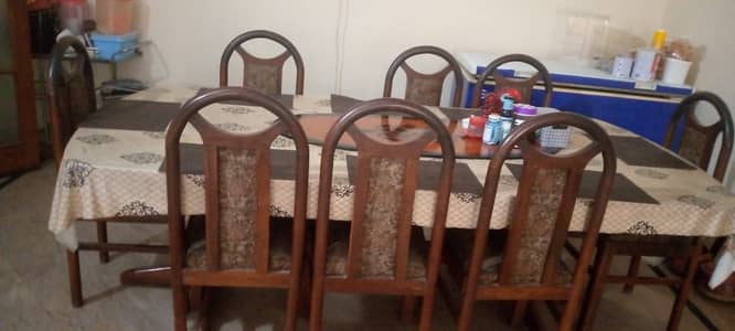 Dining table for sale 8 chairs