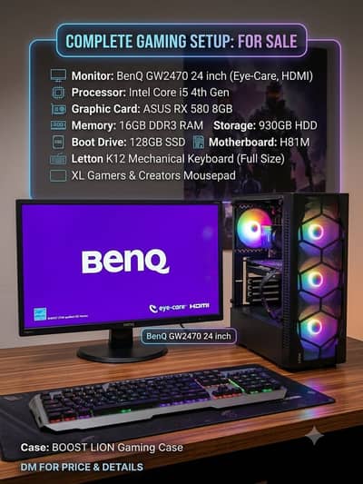 Complete gaming pc for sell