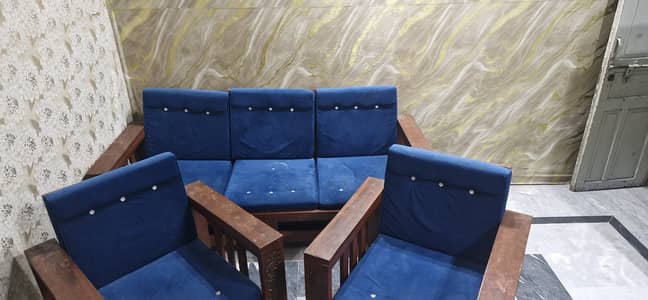 wooden sofa set 3 +1+1