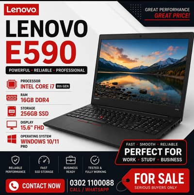 lenovo e590 i7 8th gen 16gb 256ssd