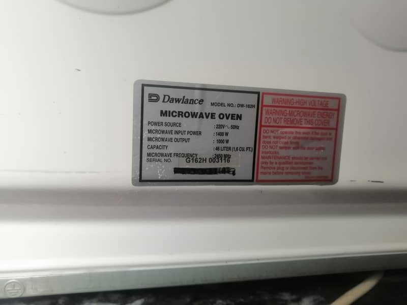 dawlance microwave 7