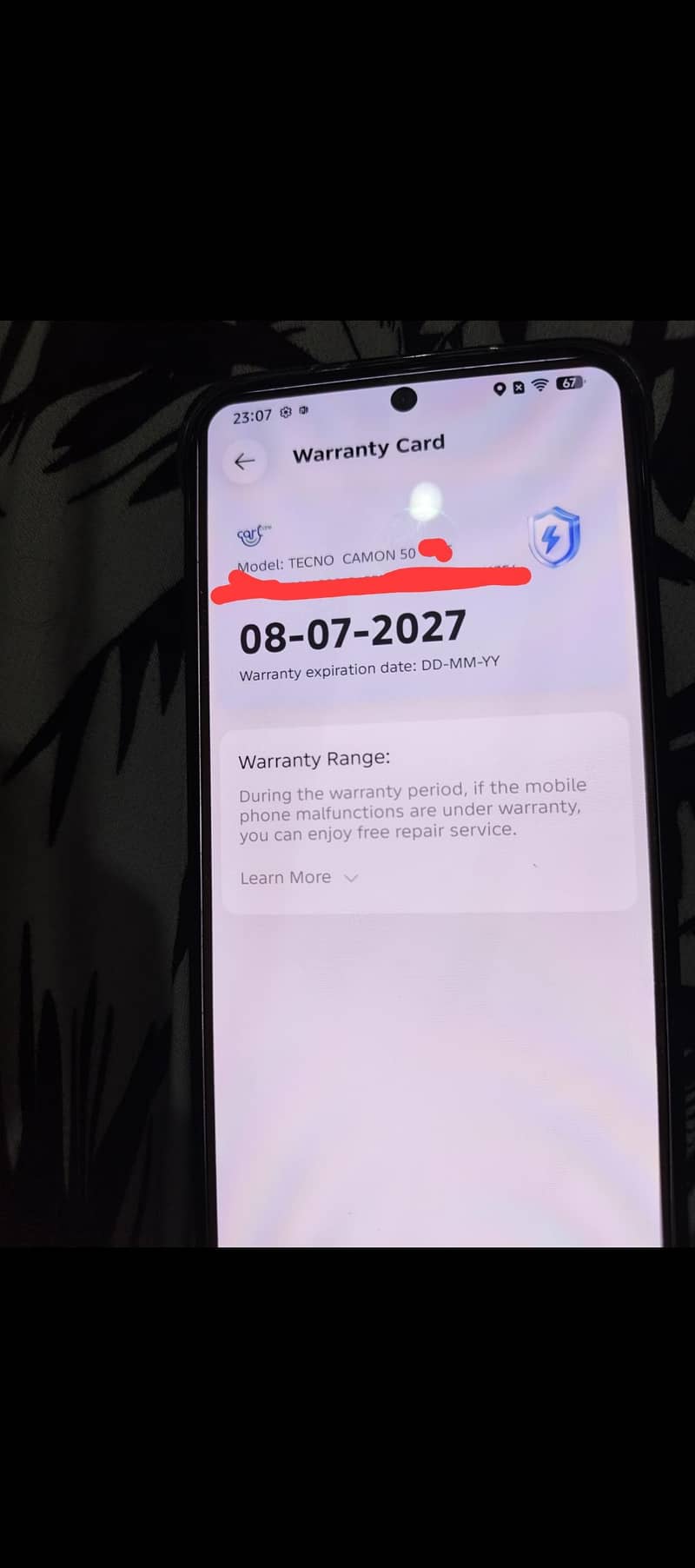 Tecno camon 50 8