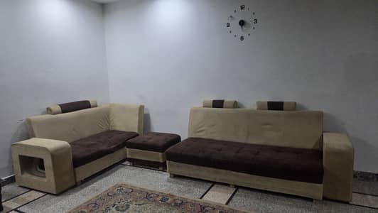 L-Shape Style Sofa Set (5 Seater)